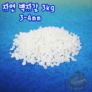 자연 백자갈 3kg (3~5mm)